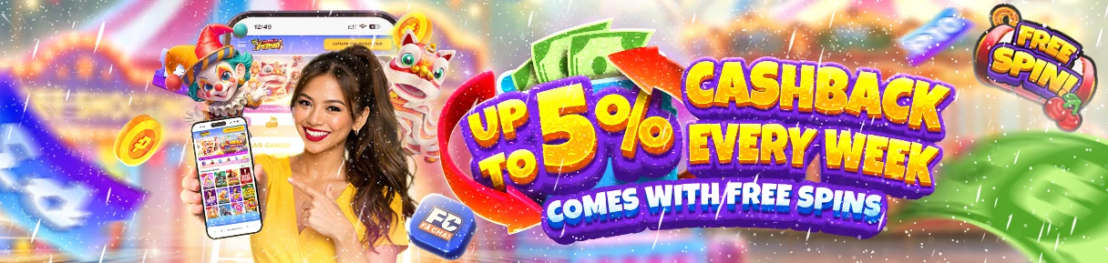 Mega Cash Back up to 5% Weekly